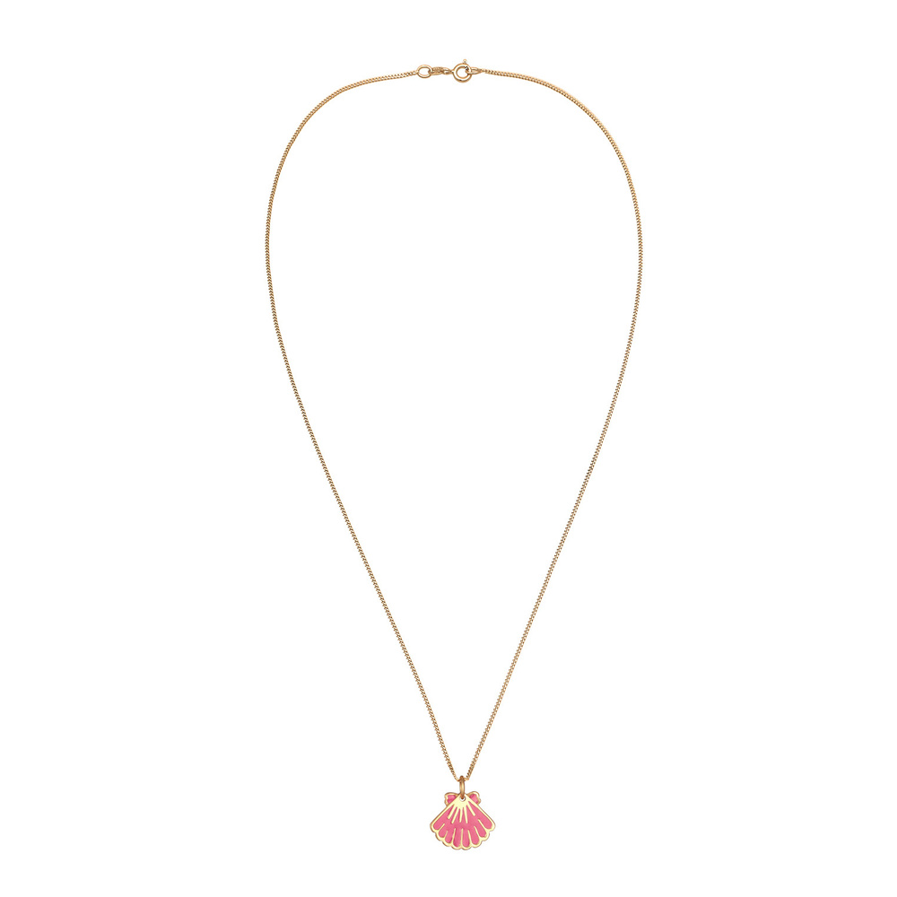 Elli Elli Collier Femmes pendentif coquillage mer avec émail en argent sterling 925 pl Bijoux