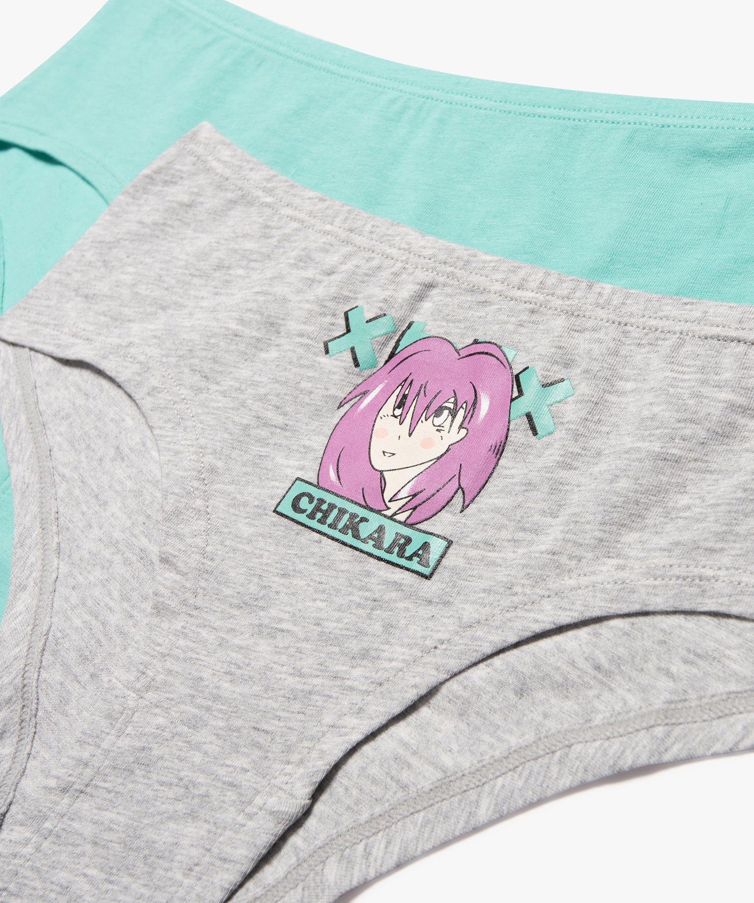 Shorties à motif manga en coton extensible fille (lot de 3) multicolore | GEMO