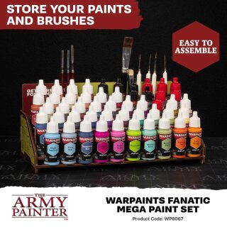 The Army Painter:  Warpaints Fanatic - Mega Paint Set (50 x 18ml)