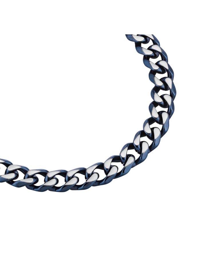 JOOP! Armband Edelstahl, IP Blau in Bicolor günstig kaufen 21 cm
