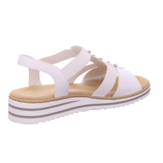 RIEKER Klassische Sandalen weiss