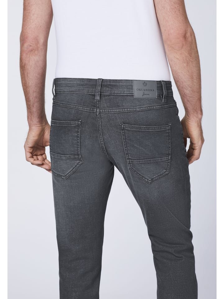 Oklahoma Jeans Jeans in Schwarz günstig kaufen