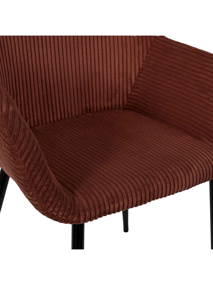 THE HOME DECO FACTORY 2er-Set: Sessel in Rot/ Orange - (B)59 x (H)85 x (T)55,7 cm günstig kaufen onesize