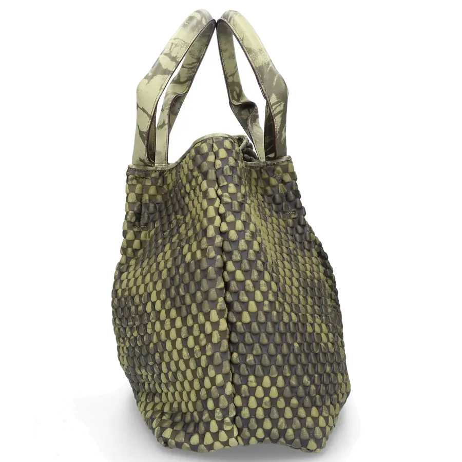 Tissa Fontaneda - Handtasche SURPRISE SHOPPER Nappaleder olive - grün