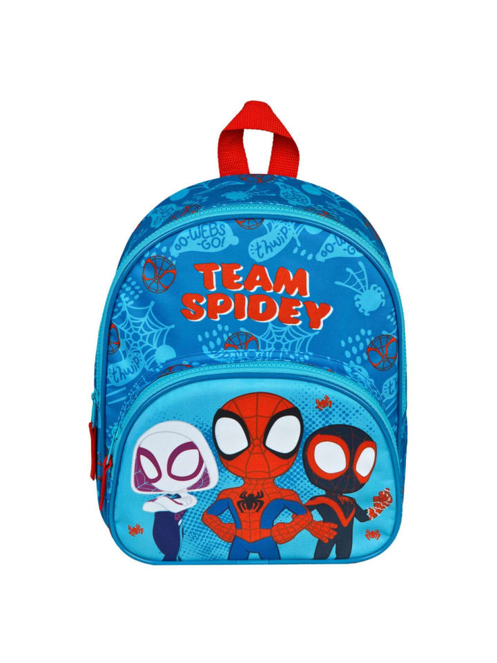 Spiderman Spiderman Rucksack – Spidey Kinderrucksack mit Superhelden-Design in Blau günstig kaufen 31 x 24 cm