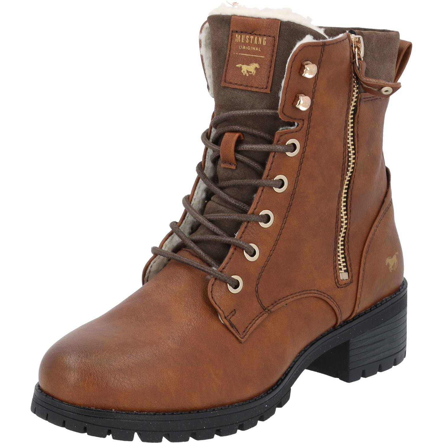 Mustang 1435603, Schnürstiefel, Damen, schwarz