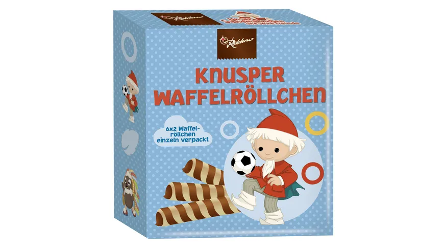Rotstern Sandmann Knusper Waffelröllchen sortiert 45 g