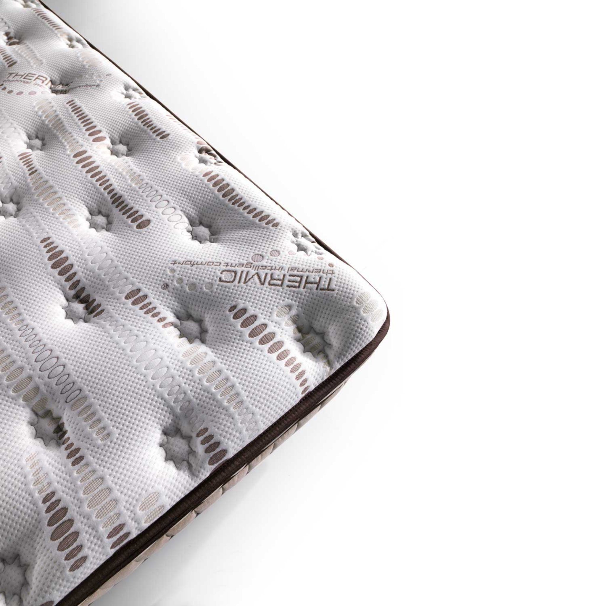 Moln Boxspringbett 8 Schichten mit Topper Höhe 30 cm Matratze Thermic Prime (2 Bettkästen, Matratze, Kopfteile)
