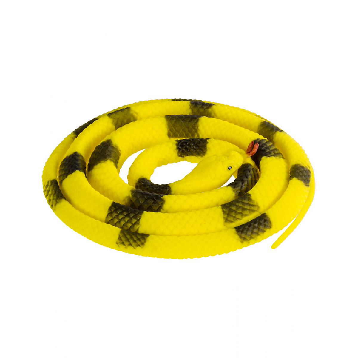 Realistisch aussehende Gummi Schlange als Stretch Tier 146 cm Partydeko