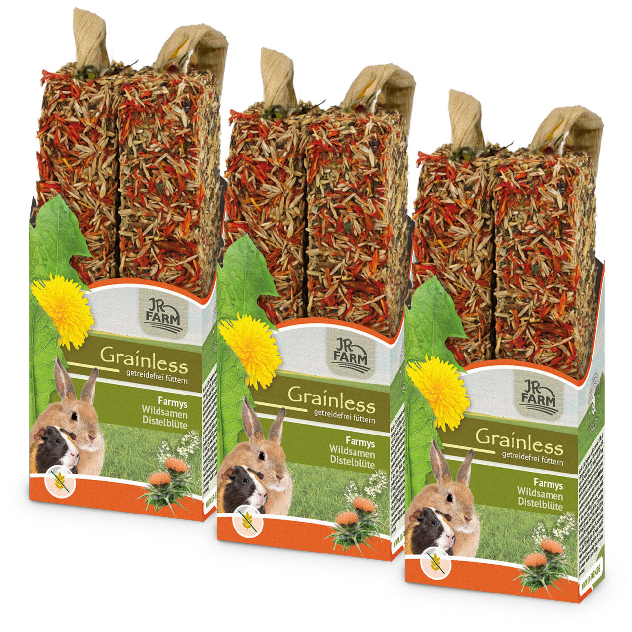JR Farm Snacks JR Farm Grainless Farmy's Wildsamen-Distelblüte 3Stk