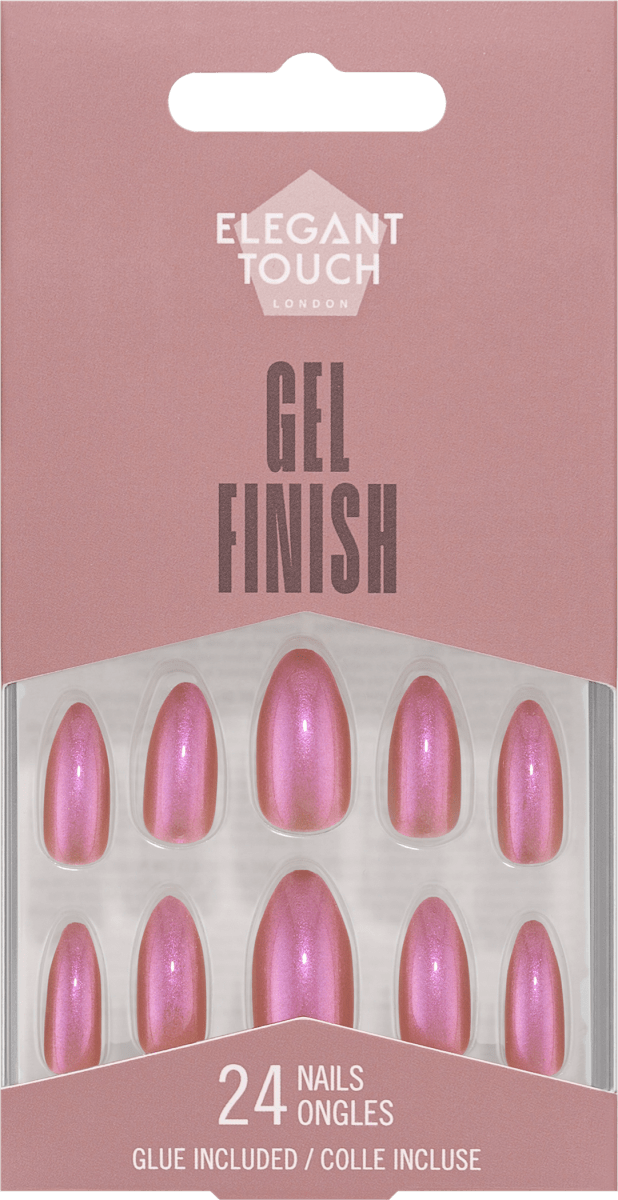 Künstliche Nägel Gel Finish Chocolate Glaze, 24 St