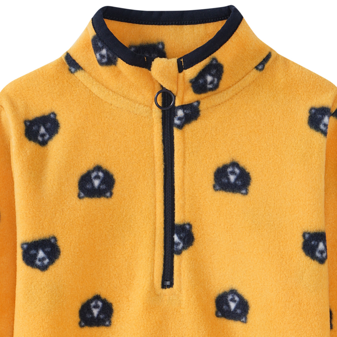 Jungen Fleeceshirt mit Stehkragen