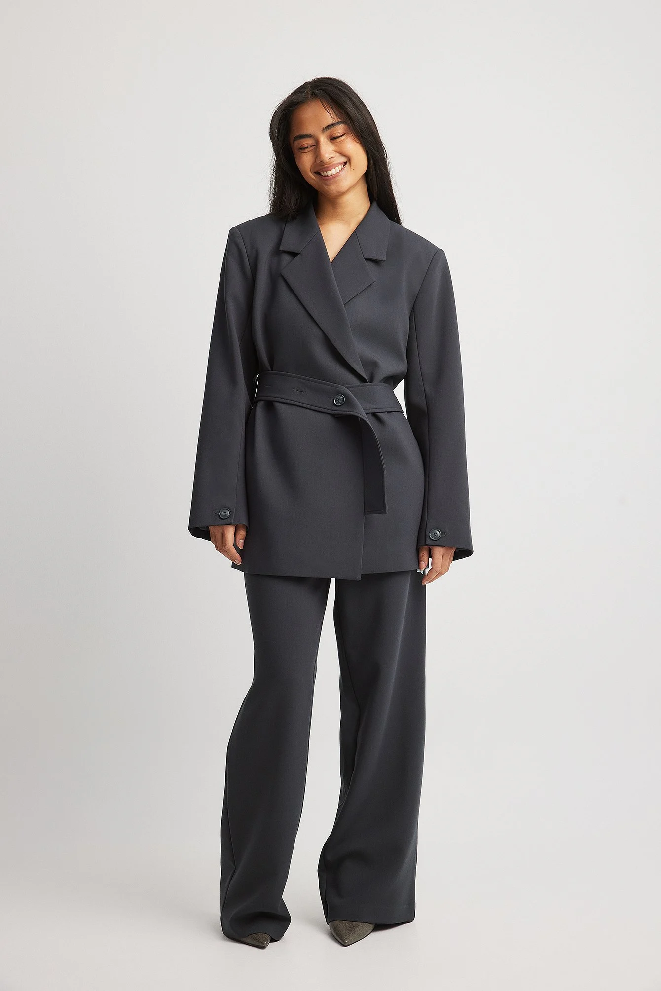 Oversize Gürtelblazer