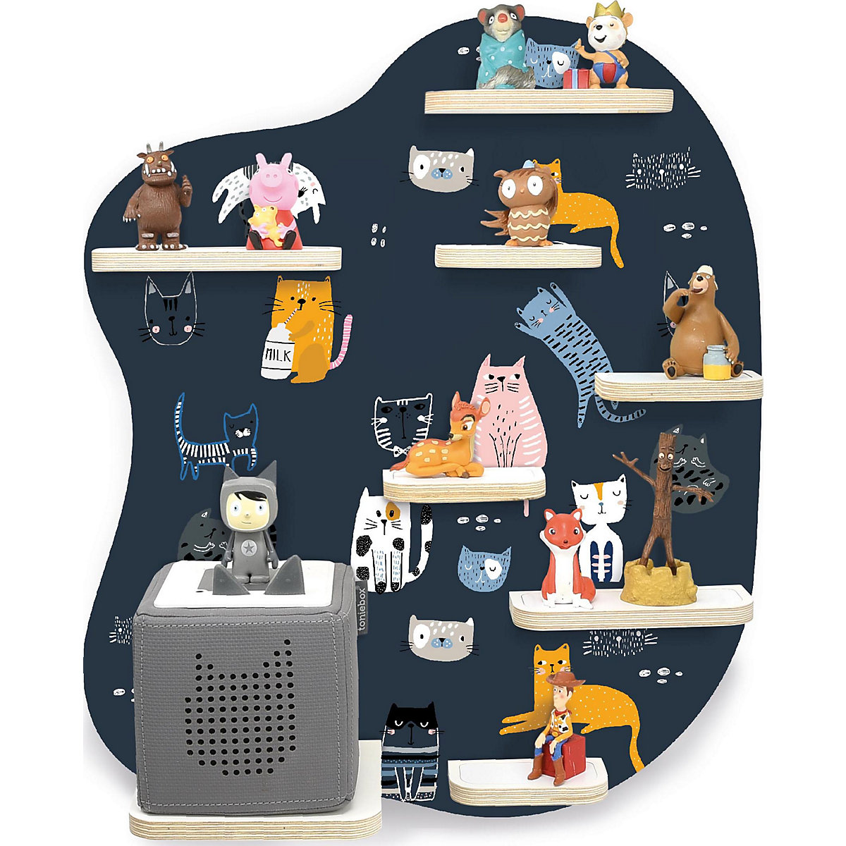 Regal für Musikbox Cats - geeignet für Toniebox