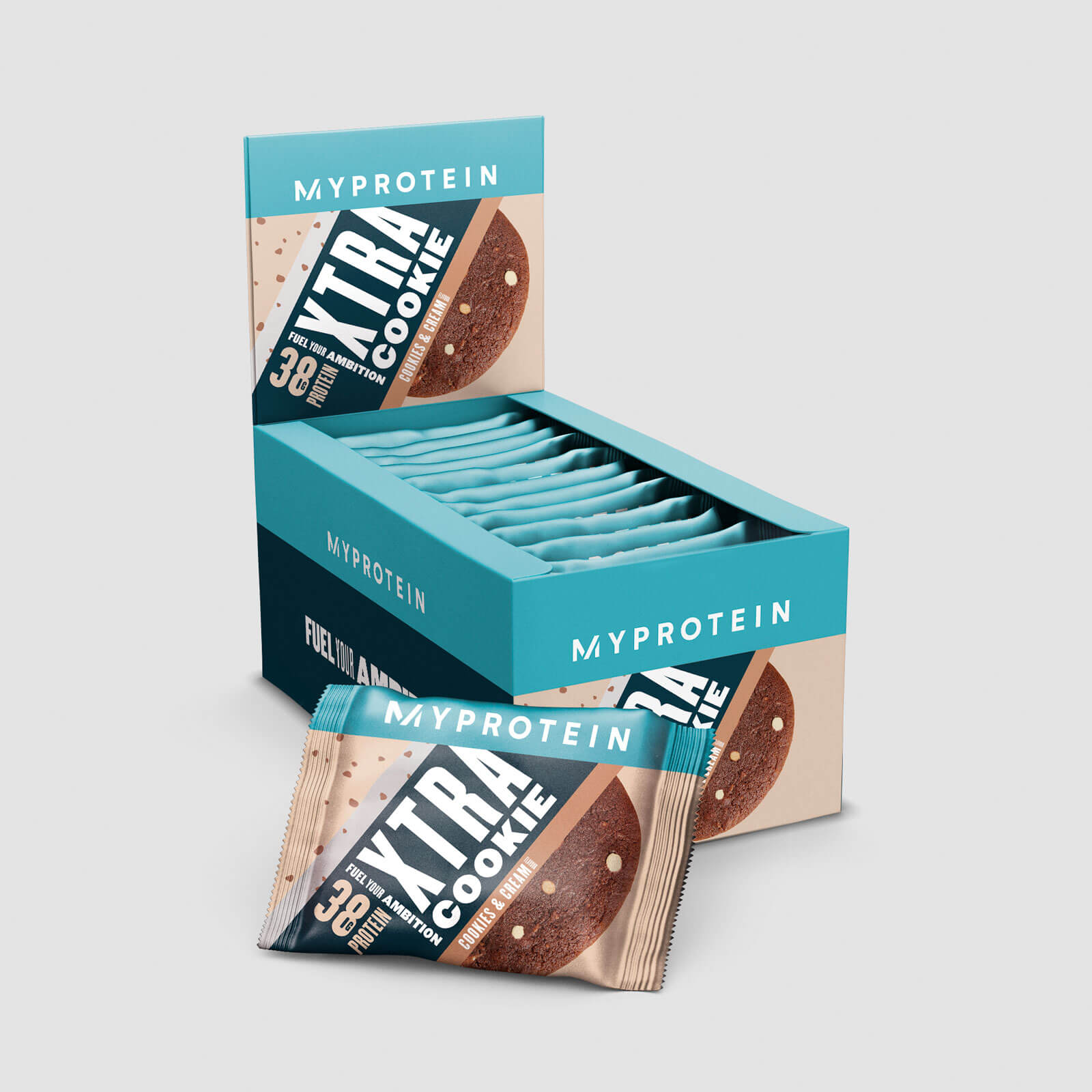 Protein Cookie, Cookies & Cream, 12 x 75g