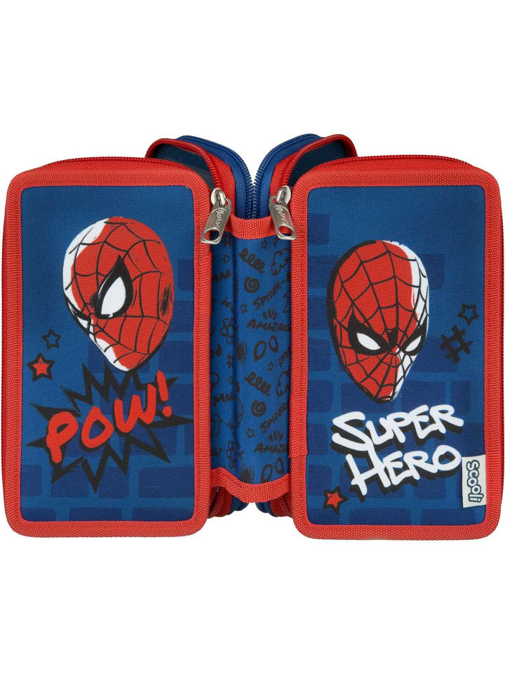 SCOOLI Tripledecker Spider-Man in blau günstig kaufen onesize
