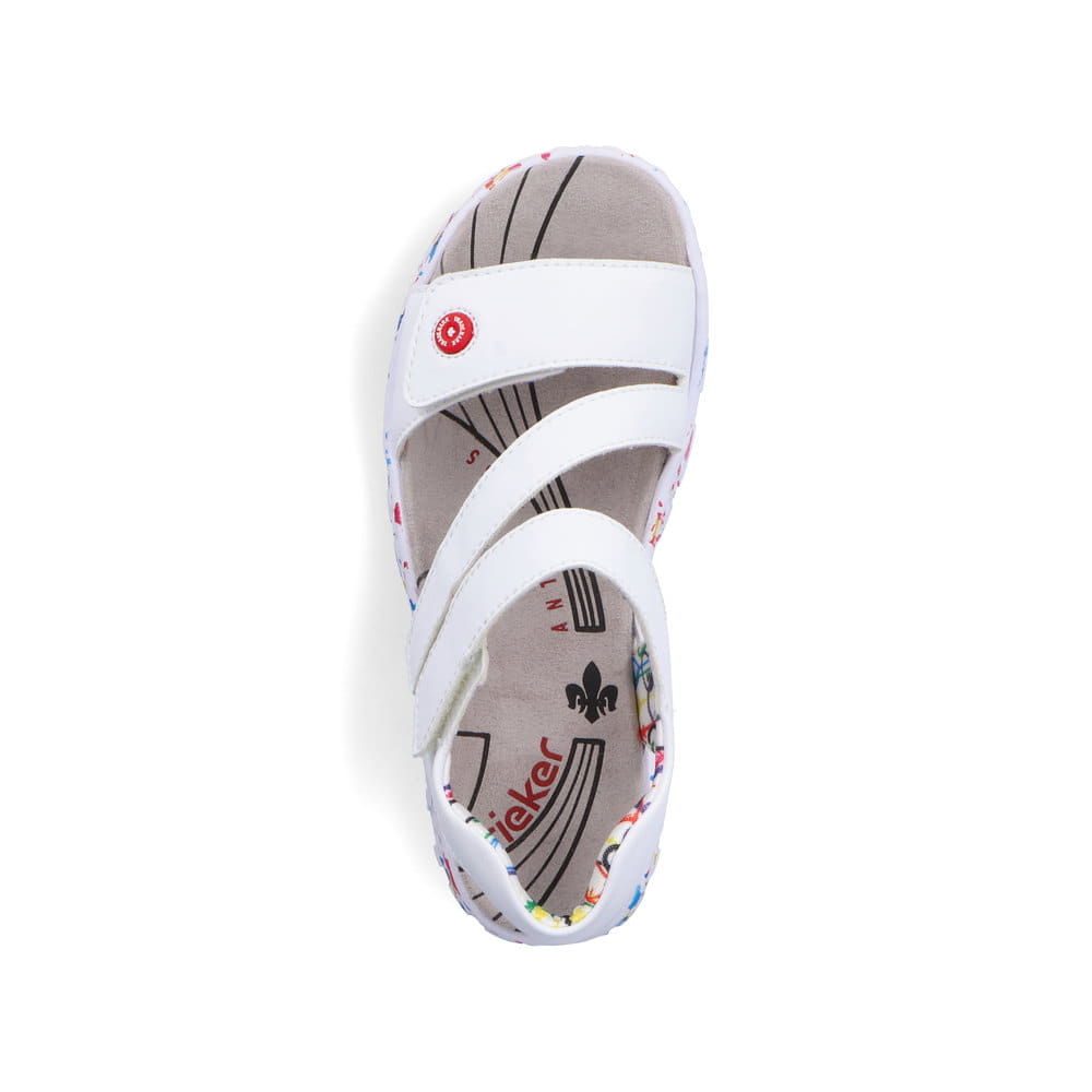 Rieker Damen Riemchensandalen lilienweiß