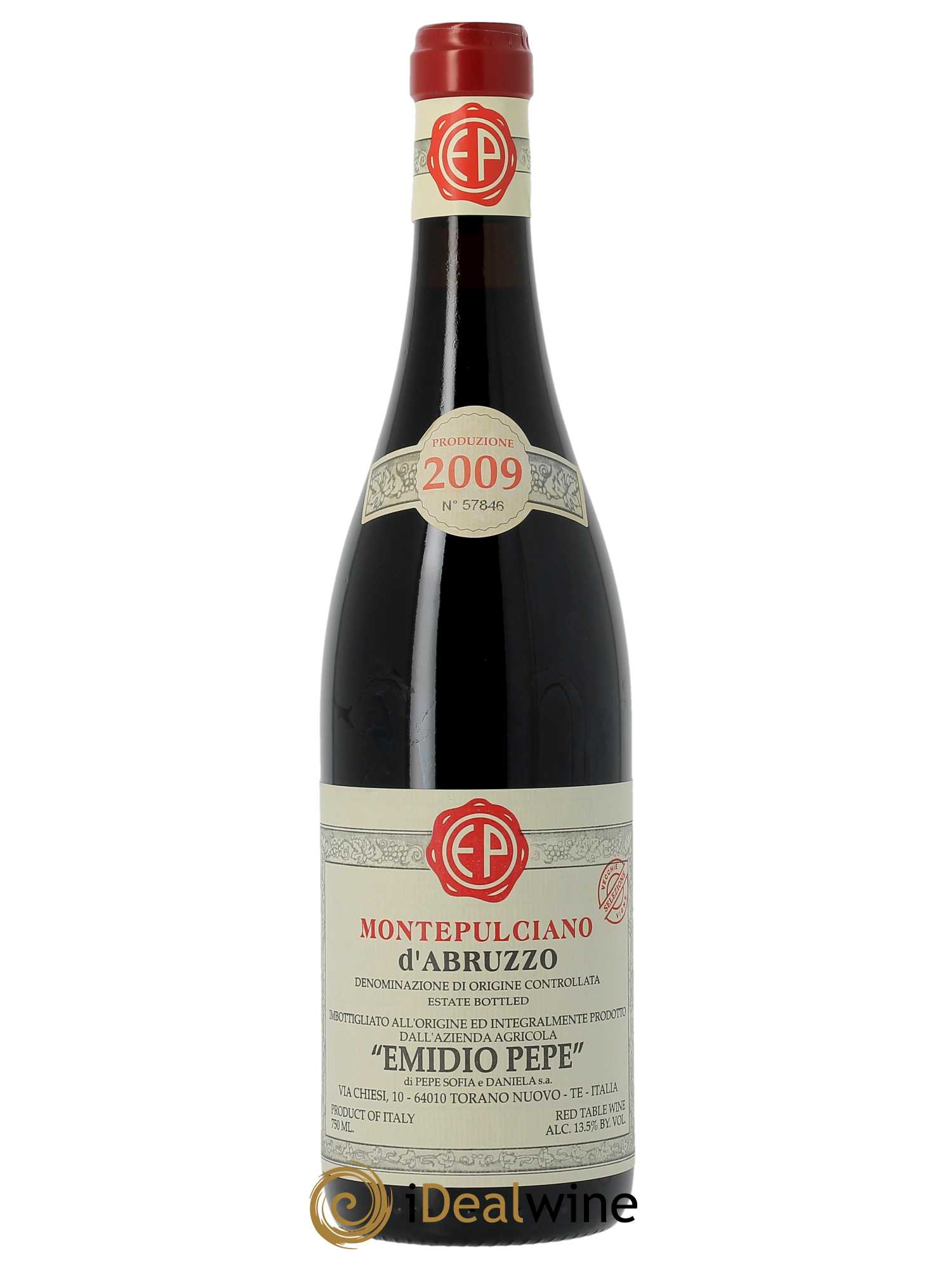 Montepulciano d'Abruzzo DOC Emidio Pepe  2009 - Lot de 1 Bouteille
