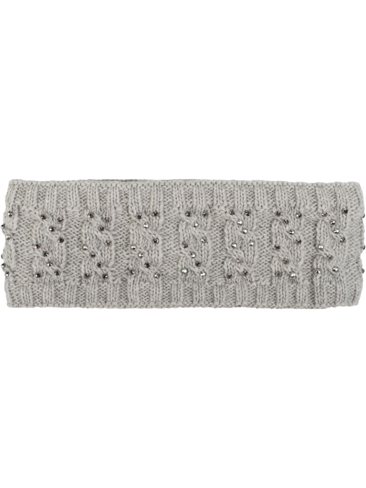 styleBREAKER Strick Stirnband in Hellgrau günstig kaufen onesize