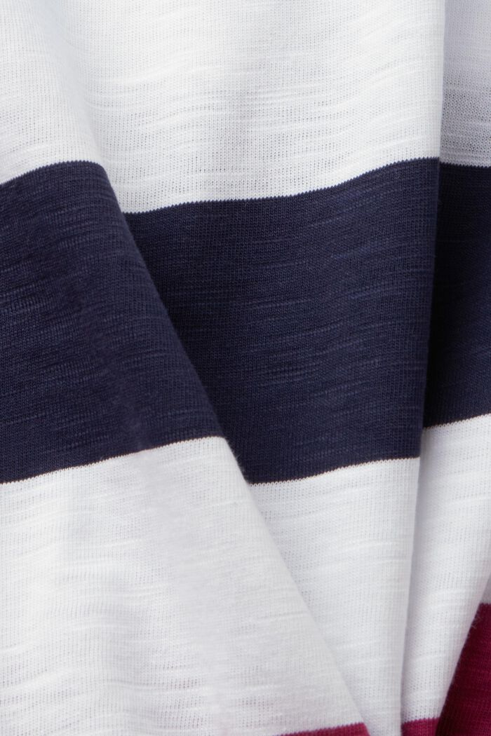 T-Shirt mit Streifen, 100% Baumwolle