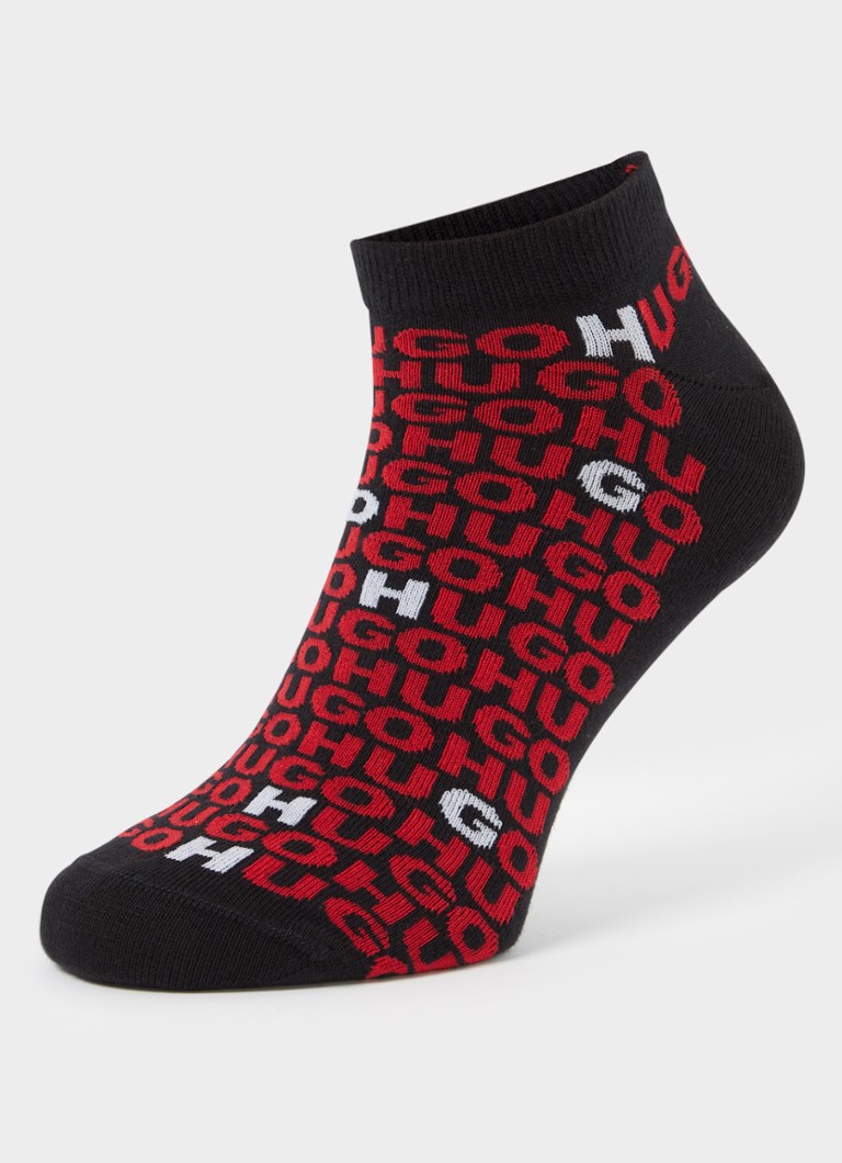 Șosete sport HUGO BOSS cu logo imprimat, vândute în pachet de 2.