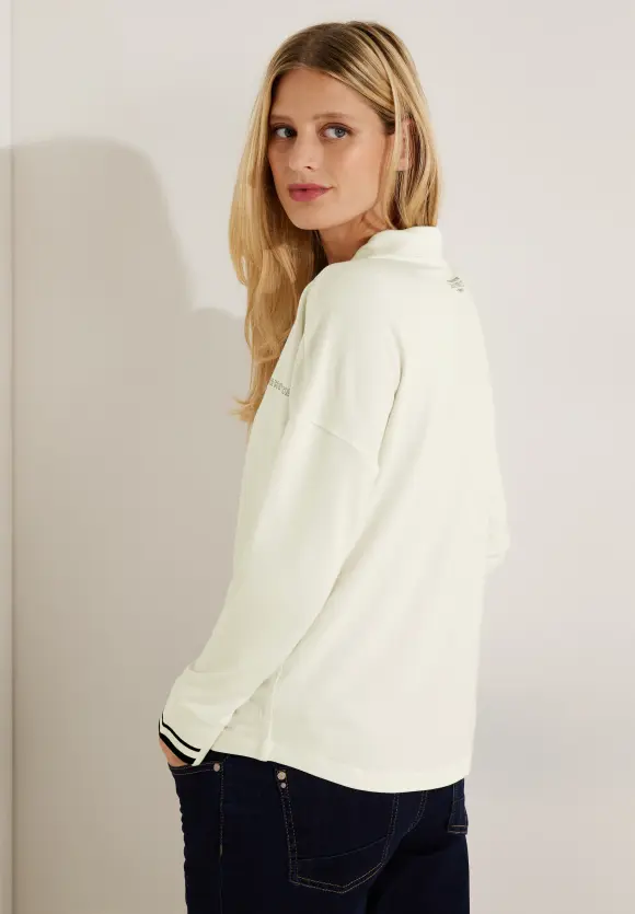 CECIL Wording Langarmshirt