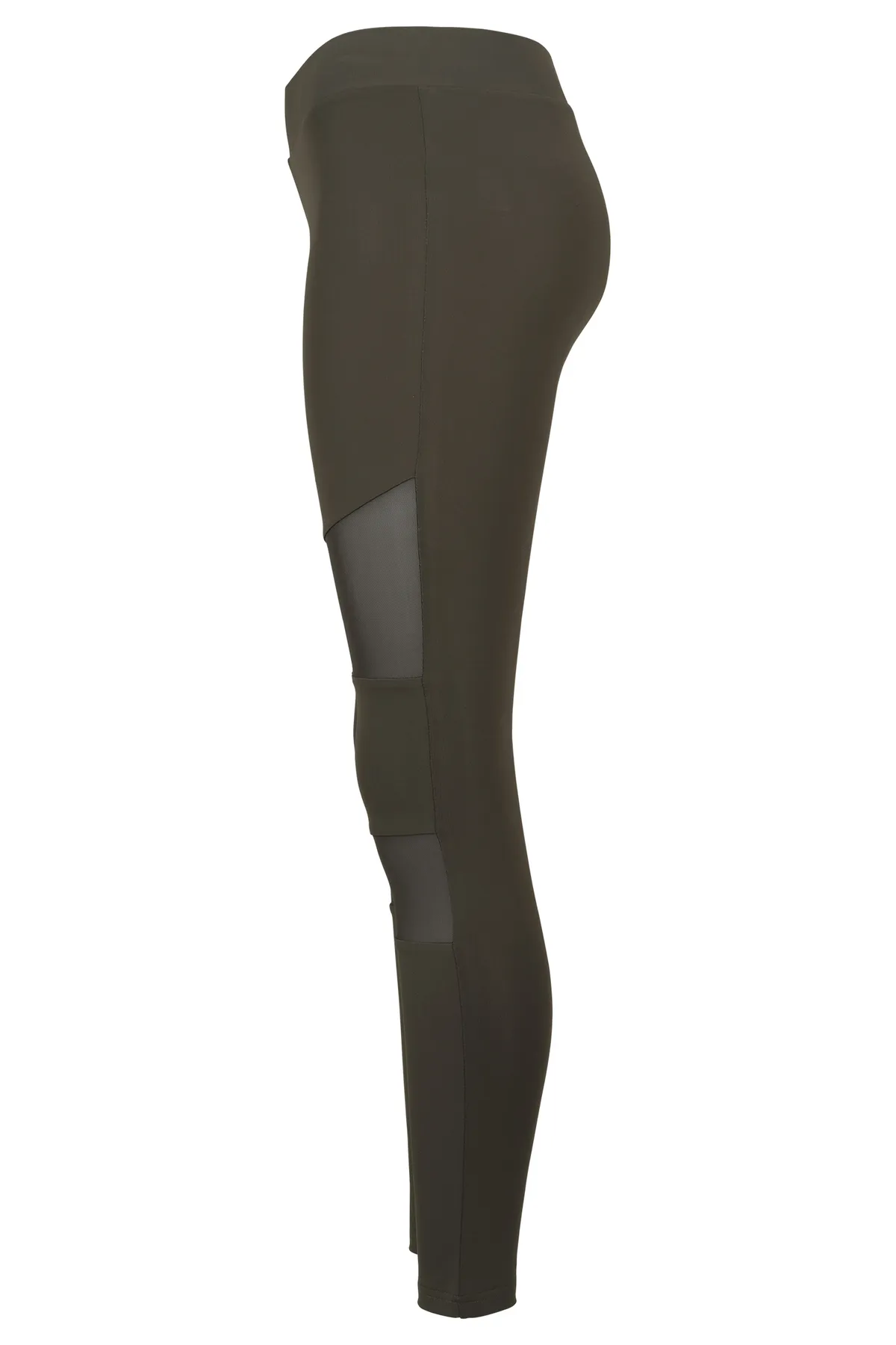 Urban Classics  Leggings - Khaki - Mittlerer Bund