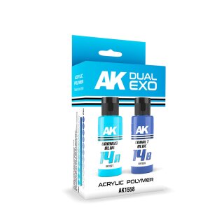 Dual Exo Set 14 - 14A Uranus Blue & 14B Cobalt Blue