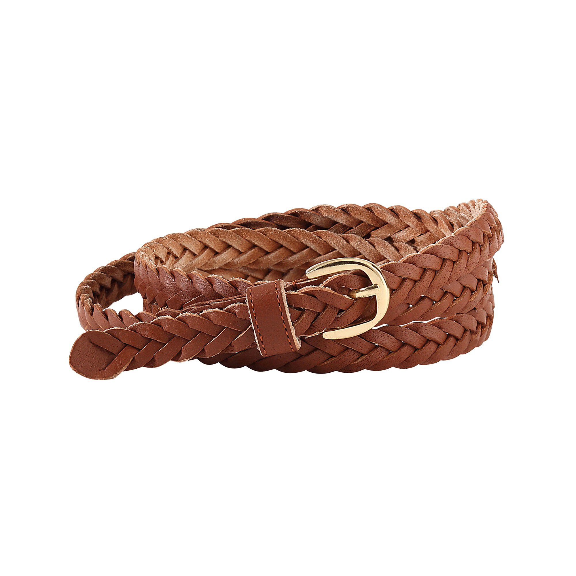 Ceinture tressée cuir