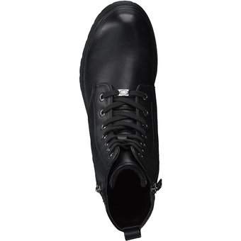Tom Tailor Schnür Boots in schwarz