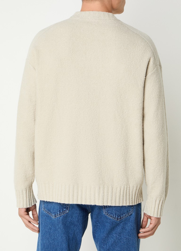Calvin Klein Chunky knit bouclé sweater with logo
