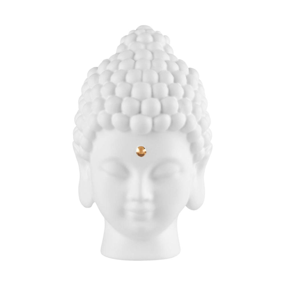 Buddha Figur Kopf Zen Spirit weiß