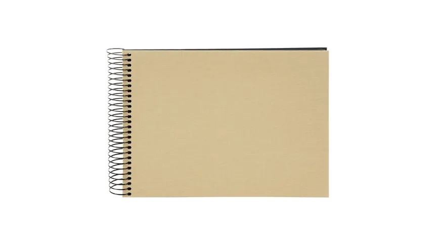 goldbuch Spiralalbum Bella Vista Beige 24x17cm 40 schwarze Seiten - erweiterbar