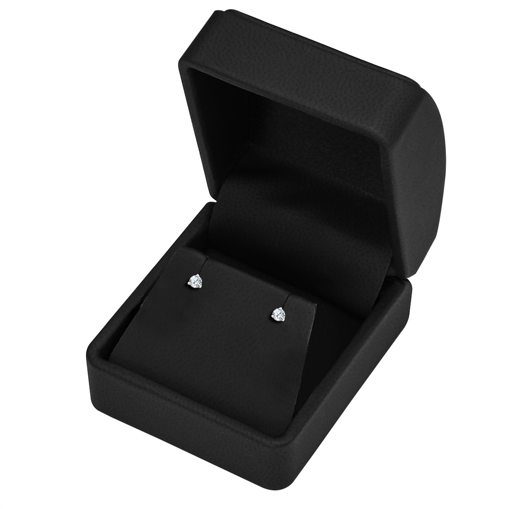 Trilani Puces d'oreille en diamant Argent sterling Lab Grown Diamond en Argent Boucles d'oreilles