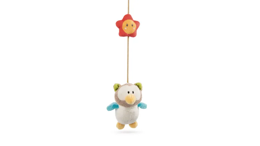 NICI Musik-Mobile Hase und Eule in Geschenkverpackung
