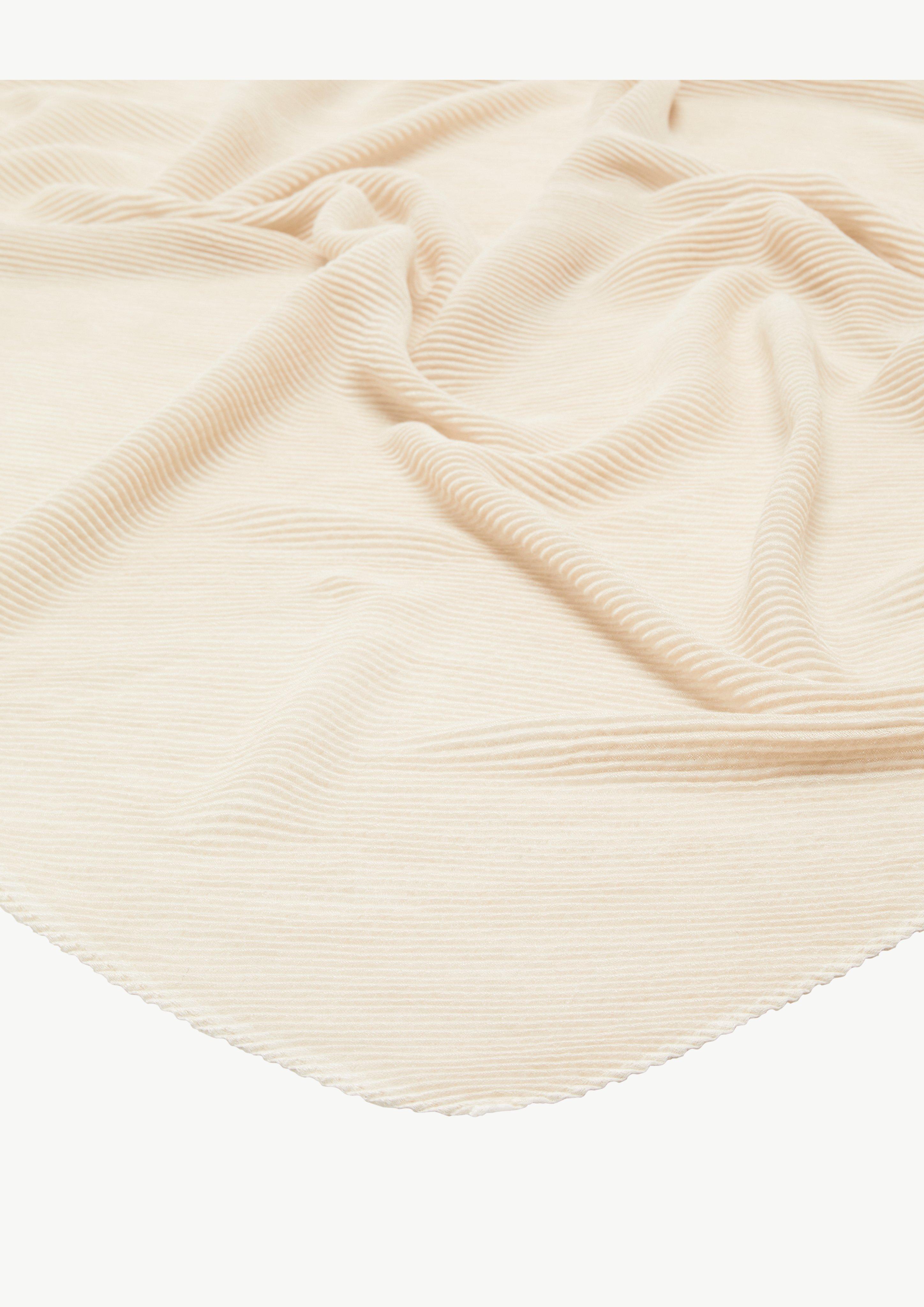 Plissierter Schal - beige