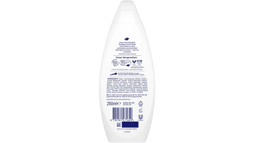 Dove Fresh Care Pflegedusche 250 ml