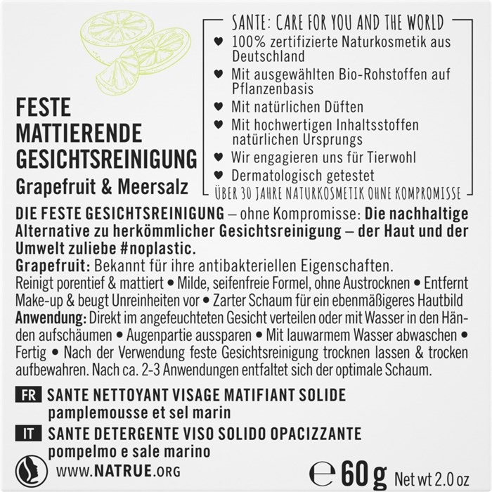 Feste Gesichtsreinigung