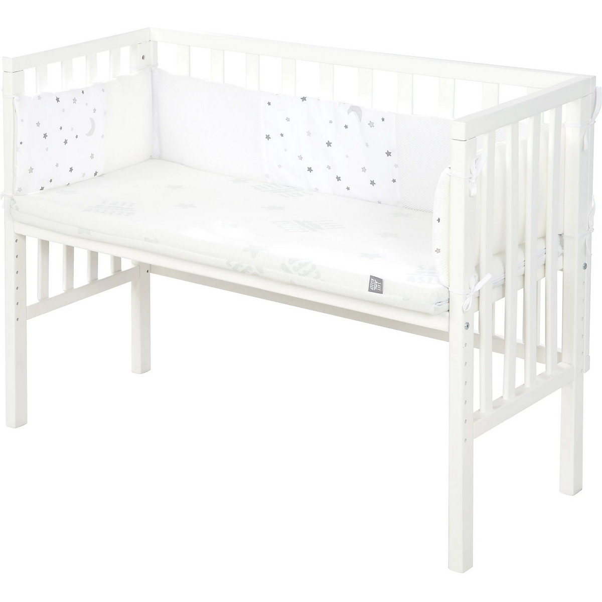 Beistellbett 2in1 Sternenzauber grau