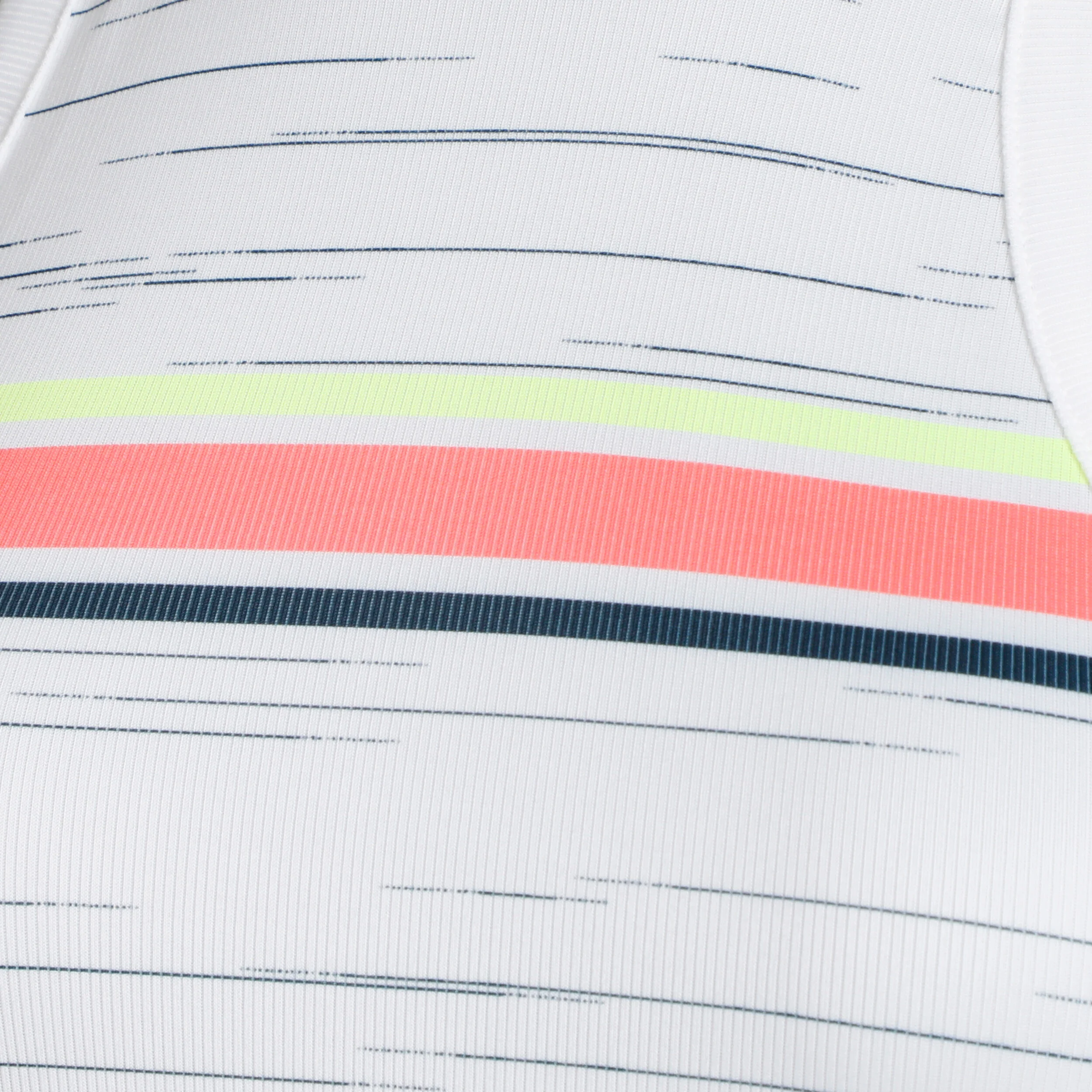 Royale Stripe Rib Tank-Top Damen - Weiß, Mehrfarbig