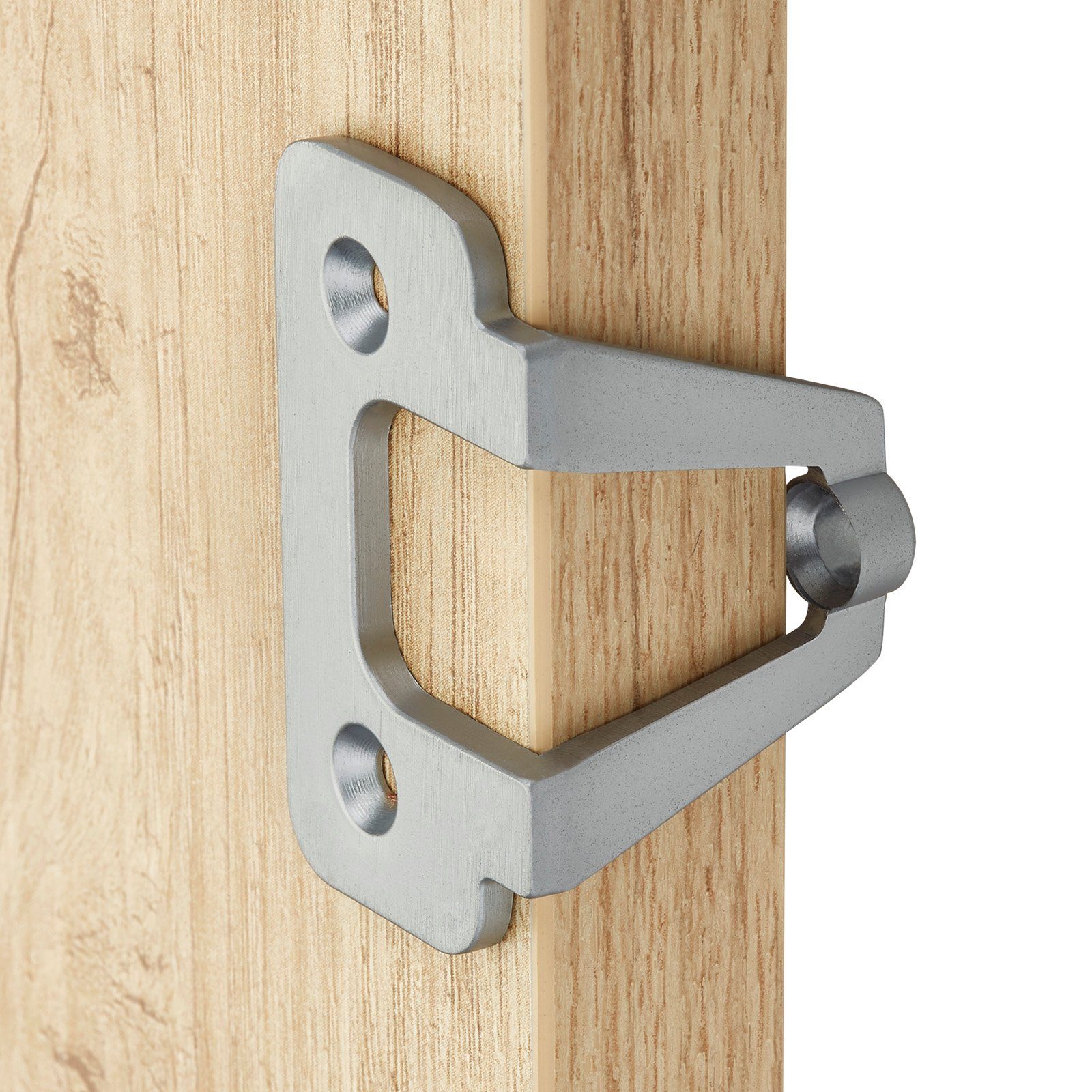 SO-TECH® Möbelbeschlag Griffadapter für Schiebetüren, maximale Türdicke 20 mm (1 St), Möbelgriffadapter für Faltschiebetüren, Chrom matt