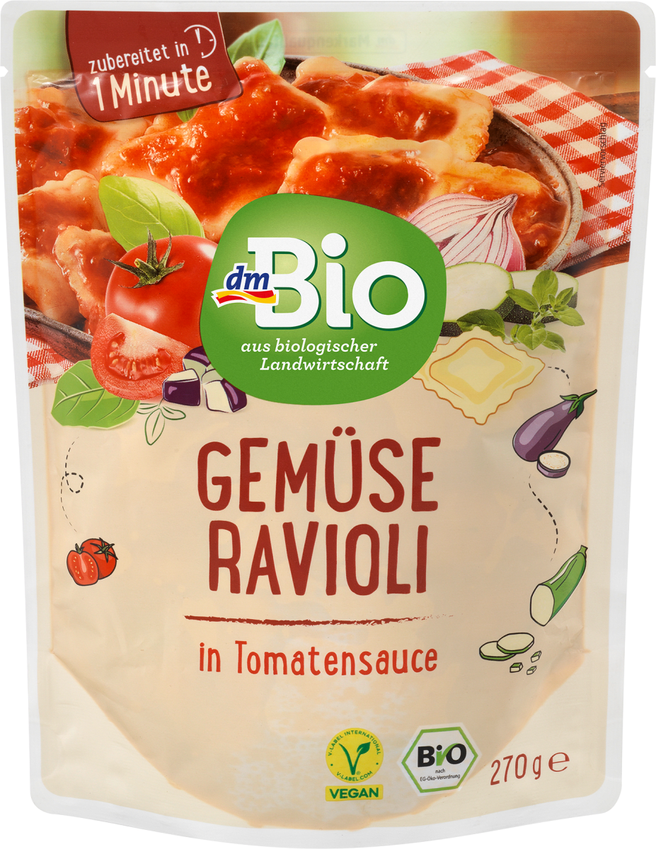 Italienische Ravioli mit Gemüsefüllung, 270 g