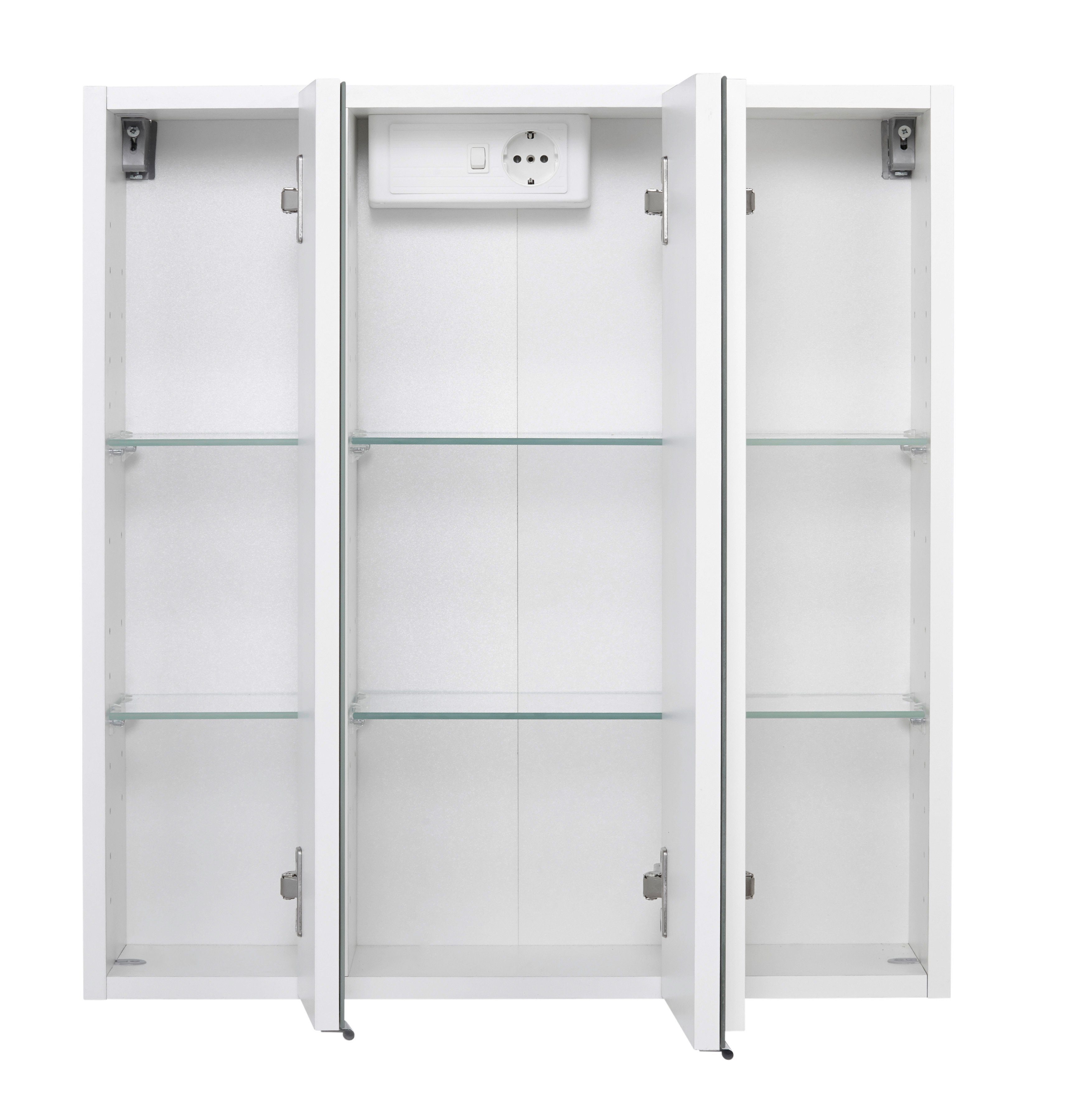 HELD MÖBEL Badmöbel-Set Jaca, (4-St), Badmöbel-Set mit hochglanz Fronten