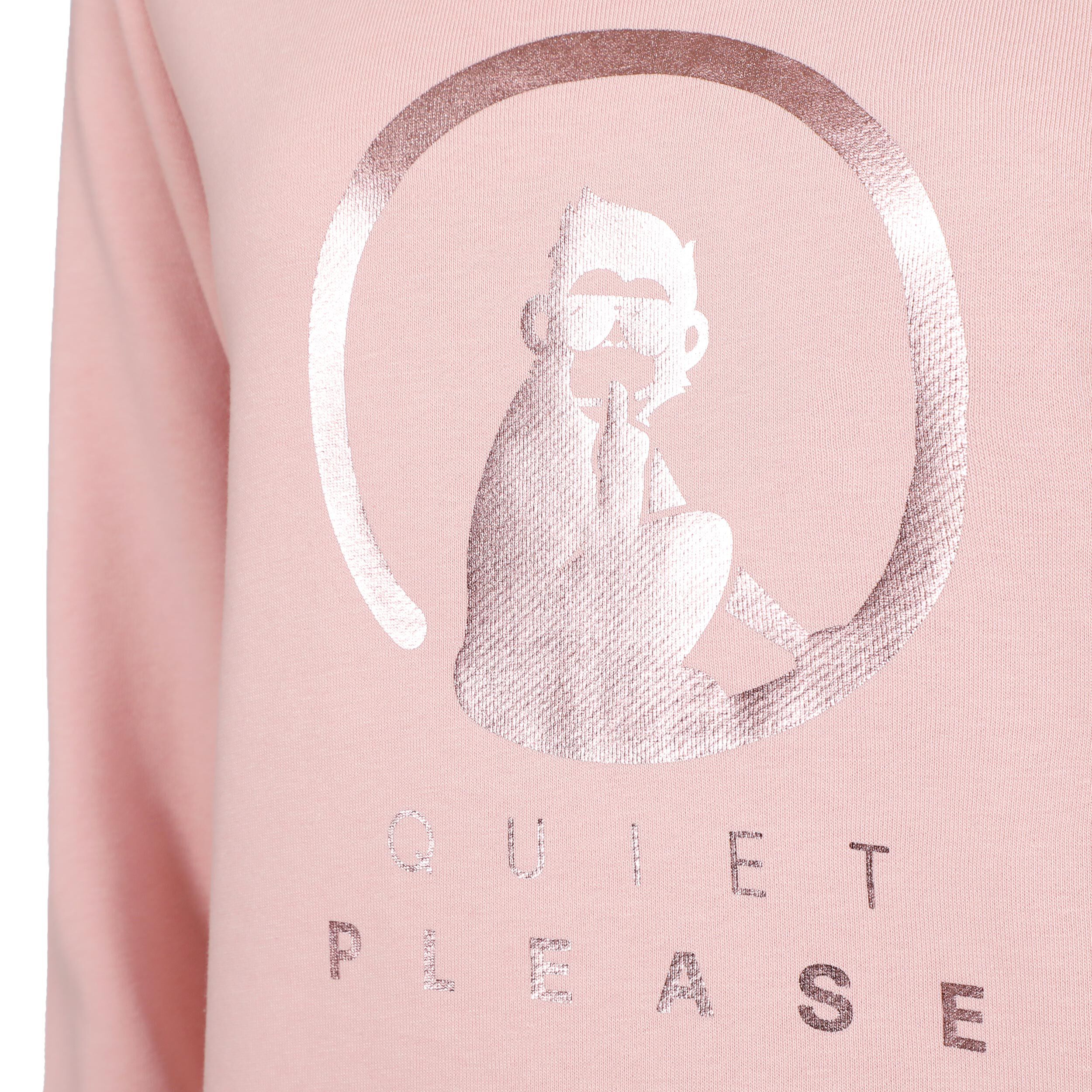 Crossroad Metallic Baseline Sweatshirt Damen - Altrosa, Bronze