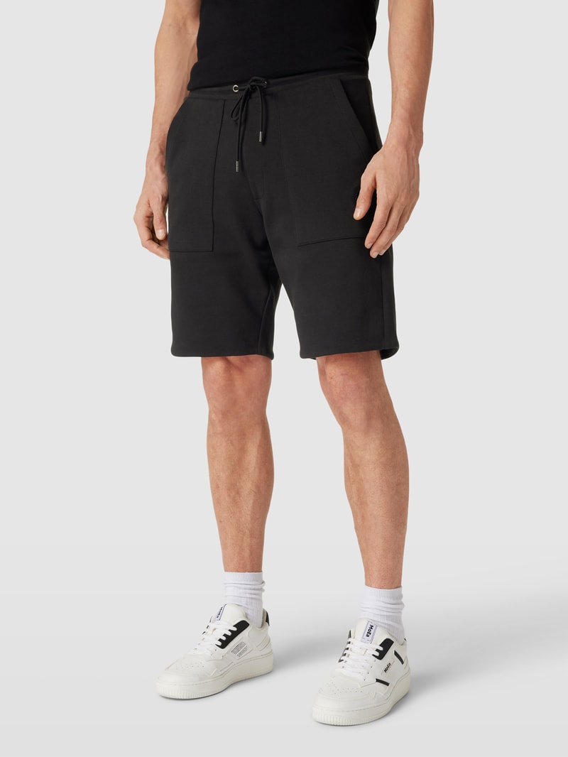 Shorts mit seitlichen Eingrifftaschen Modell 'REVERSIBLE' in schwarz