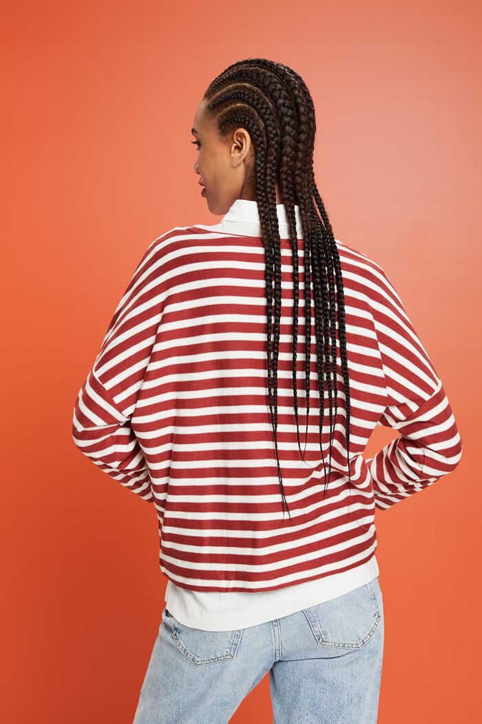 Gestreiftes Baumwoll-T-Shirt