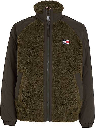 TOMMY-JEANS Herren Jacke SHERPA mit Struktur-Mix Relaxed Fit
