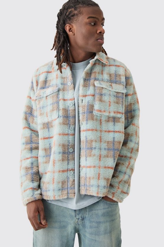 Kariertes Borg-Overshirt
