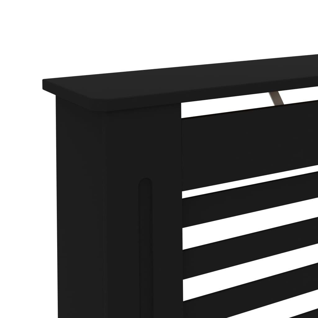 vidaXL Heizkörper-Wäschetrockner Heizkörperverkleidung Schwarz 152 x 19 x 81 cm MDF
