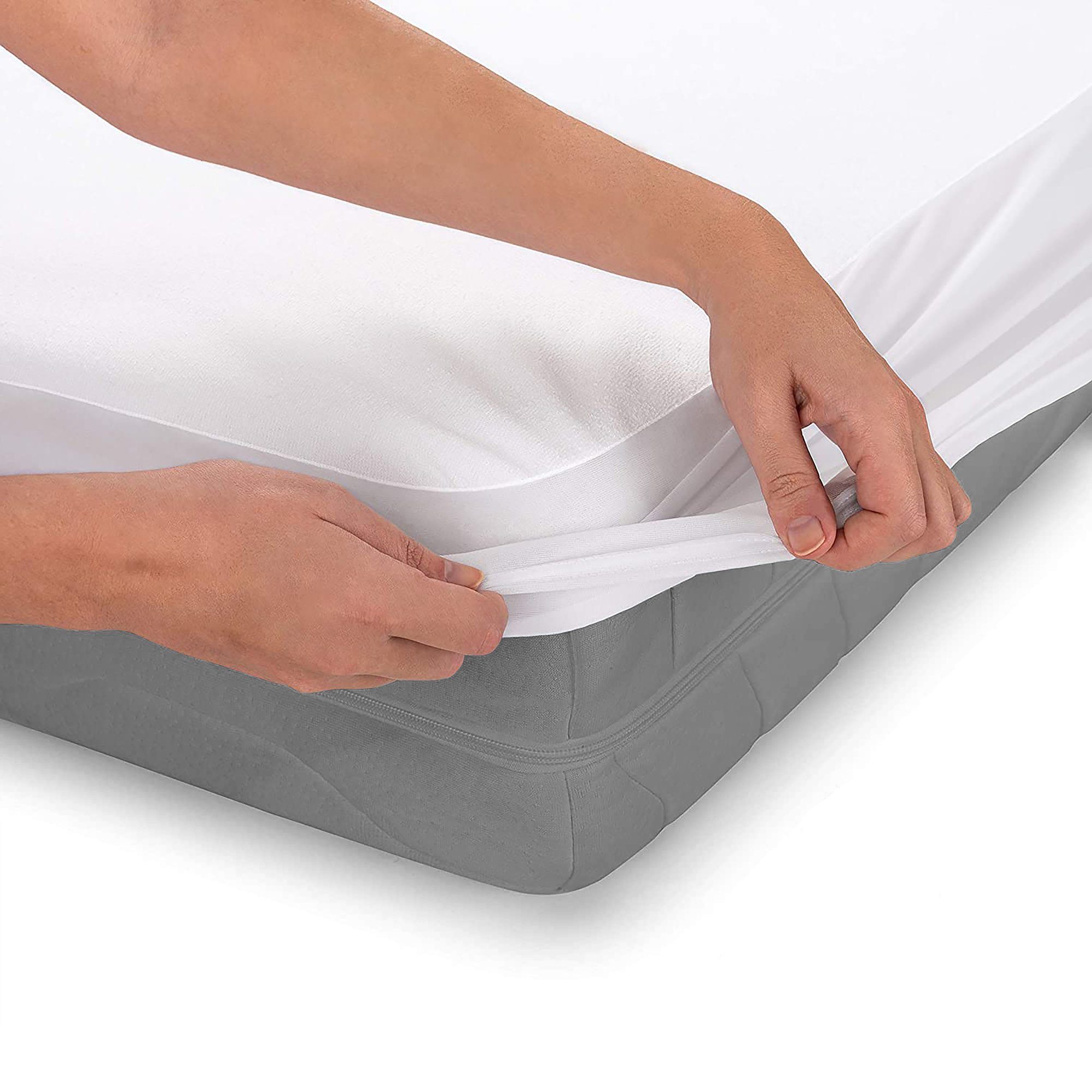 Matratzenschoner Matratzenschoner Fitted Matratzenauflage Mella Home, 60x120